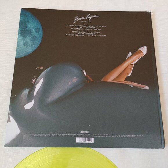 DUA LIPA FUTURE NOSTALGIA LP Limited Edition Rare Deluxe Boxset Yellow Vinyl - Picture 5 of 9